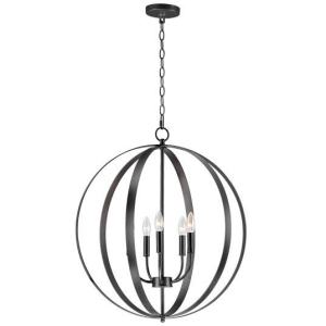 Maxim 10032BK Provident 5-Light Chandelier Black Finish OR Oil Rubbed Bronze Finish OR Satin Nickel Finish
