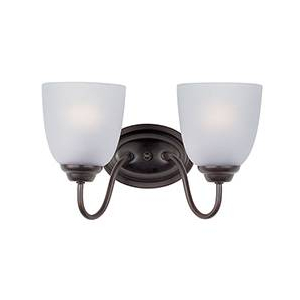 Maxim 10072FTBK Stefan 2-Light Bath Vanity Black Finish OR Oil Rubbed Bronze Finish OR Satin Nickel Finish