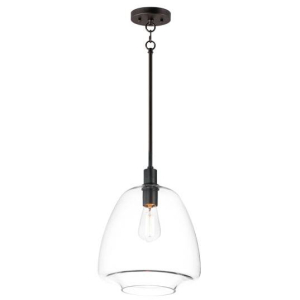 Maxim 11116CLBK Babylon 1-Light Pendant Black Finish OR Satin Brass Finish OR Satin Nickel Finish