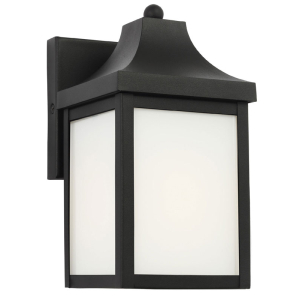 Generation Lighting GLO1011TXB Saybrook 1-Light Small Lantern Textured Black 120V 75 Watts Max with Bulb Options