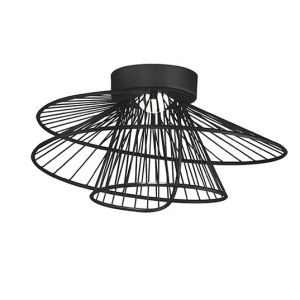 Maxim 24170BK Zeta LED 12W 120V Flush Mount Black OR Matte White OR Natural Aged Brass Finish