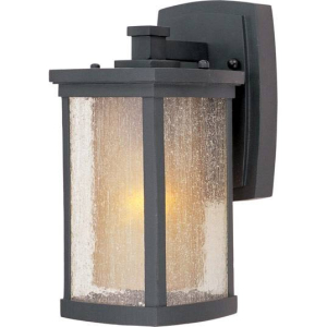 Maxim Lighting 3152CDWSBZ Bungalow 1-Light Wall Lantern, 60watts, E26 Base, Bronze Finish