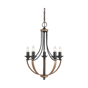 Generation Lighting 3280405-846 Corbeille Five Light Chandelier 21.5