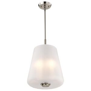 Satco/Nuvo 60-8228 Lune 3 Light Pendant 120 Volts 60 Watts Brushed Nickel Finish