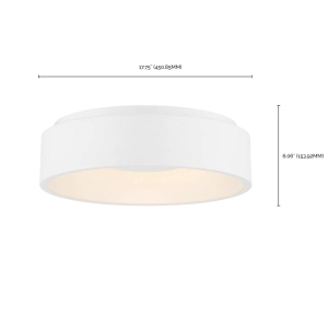 Satco Nuvo 62-1451 ORBIT LED 20W Flush Mount/3000K-White Finish OR 3000K-Black Finish