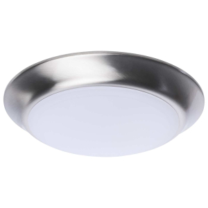 Satco/Nuvo 62-1802R1 LED Disk Light 120 Volts 10.4 Watts Natural Light Brushed Nickel Finish