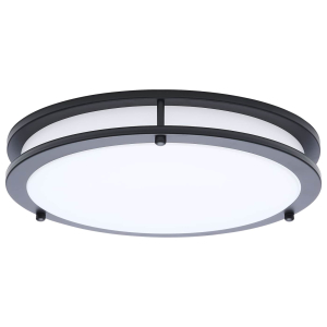 Satco/Nuvo 62-1976 Glamour LED 13 Inch Flush Mount 120 Volt 25W Black Finish 
