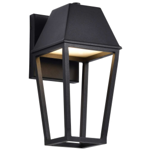 Satco/Nuvo 62-2310 Colt LED Small Outdoor Lantern 120 Volts 10 Watts Matte Black Finish 