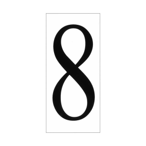 Generation Lighting 90618-68 Address Light White Plastic Number 8 Tile