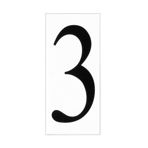Generation Lighting 90613-68 Address Light White Plastic Number 3 Tile