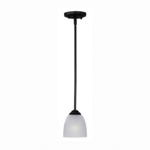 Maxim 92061FTBK Stefan 1-Light 60W 120V Mini Pendant Black OR Oil Rubbed Bronze OR Satin Nickel Finish