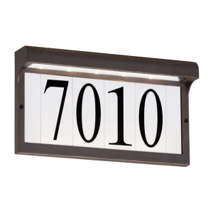 Generation Lighting 96091S-71 LED Address Light 120 Volt 2 Watts Max Antique Bronze