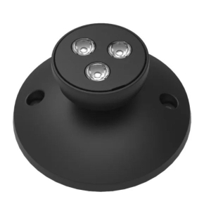 Halco EMG-RH-1-IND-BK LED Remote Head Indoor Single Round Black 97116