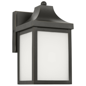Generation Lighting GLO1011ANBZ Saybrook 1-Light Small Lantern Antique Bronze 120V 75 Watts Max with Bulb Options