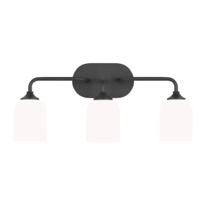 Generation Lighting GLV1023MBK Emile 3 Light 9.5