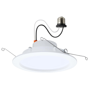 Satco/Nuvo S11893 LED Downlight Retrofit 120 Volts Natural Light E26 Base Matte White Finish