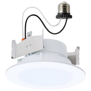 Satco/Nuvo S11894 LED Downlight Retrofit 120 Volts Natural White E26 Base Matte White Finish
