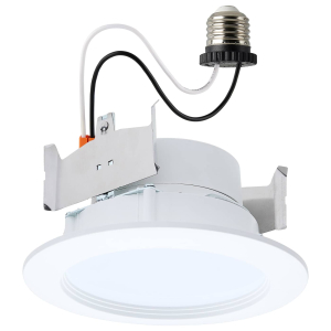 Satco/Nuvo S11895 LED Downlight Retrofit 120 Volts Natural White E26 Base Matte White Finish
