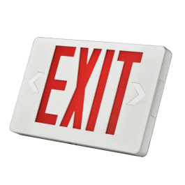 ATG EES01-R1-WH Emergency Exit Sign, Red LED, Ni-MH Battery