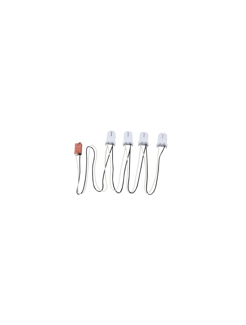 Keystone KT-SOCKET-T8-U-SI-2-W(2) Pre-Wired Snap-In U-Bend, Non-Shunted ...
