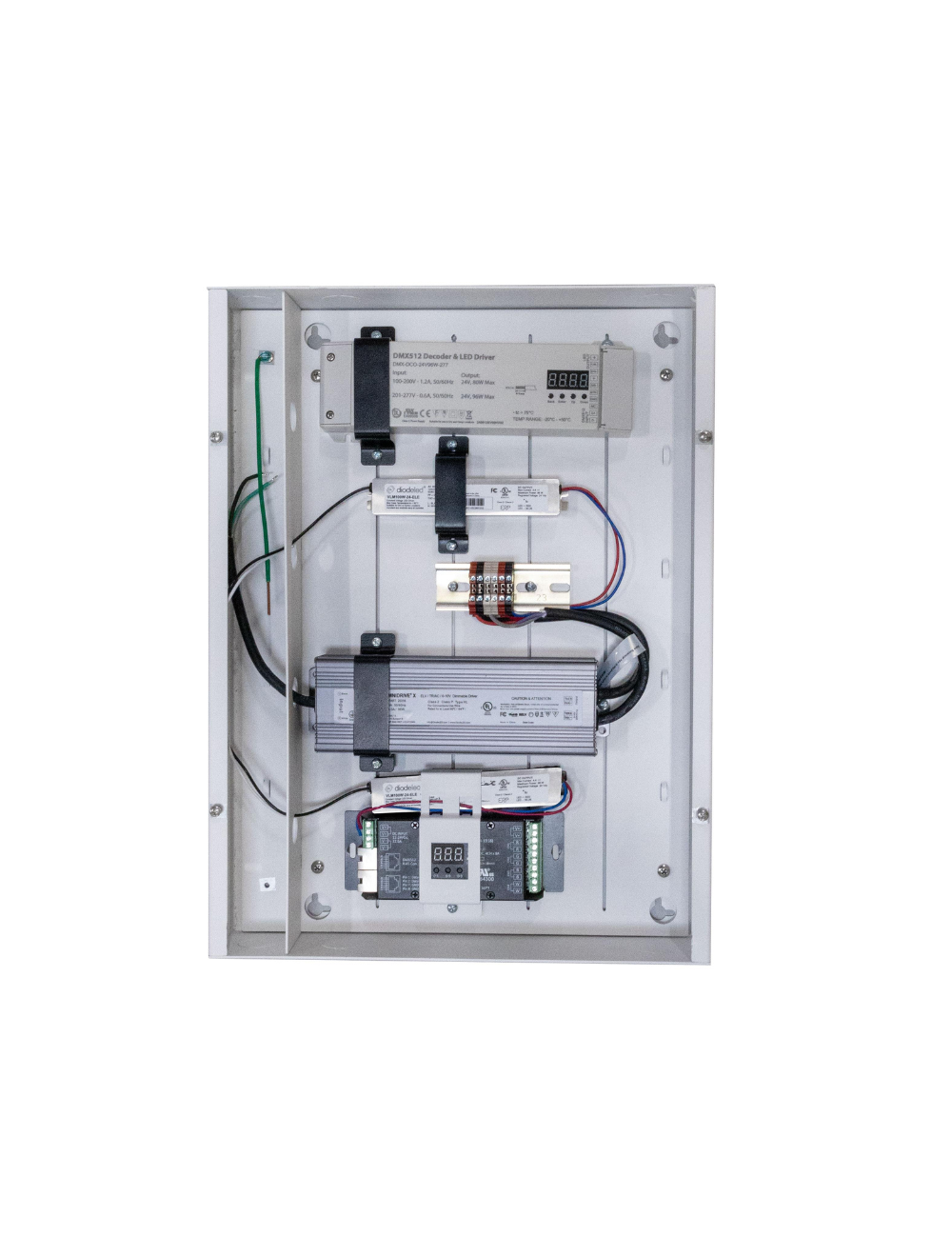 DiodeLED DI-JBOX-PANEL-S-4025C1 LO-PRO Surface Junction Box with DMX512 ...